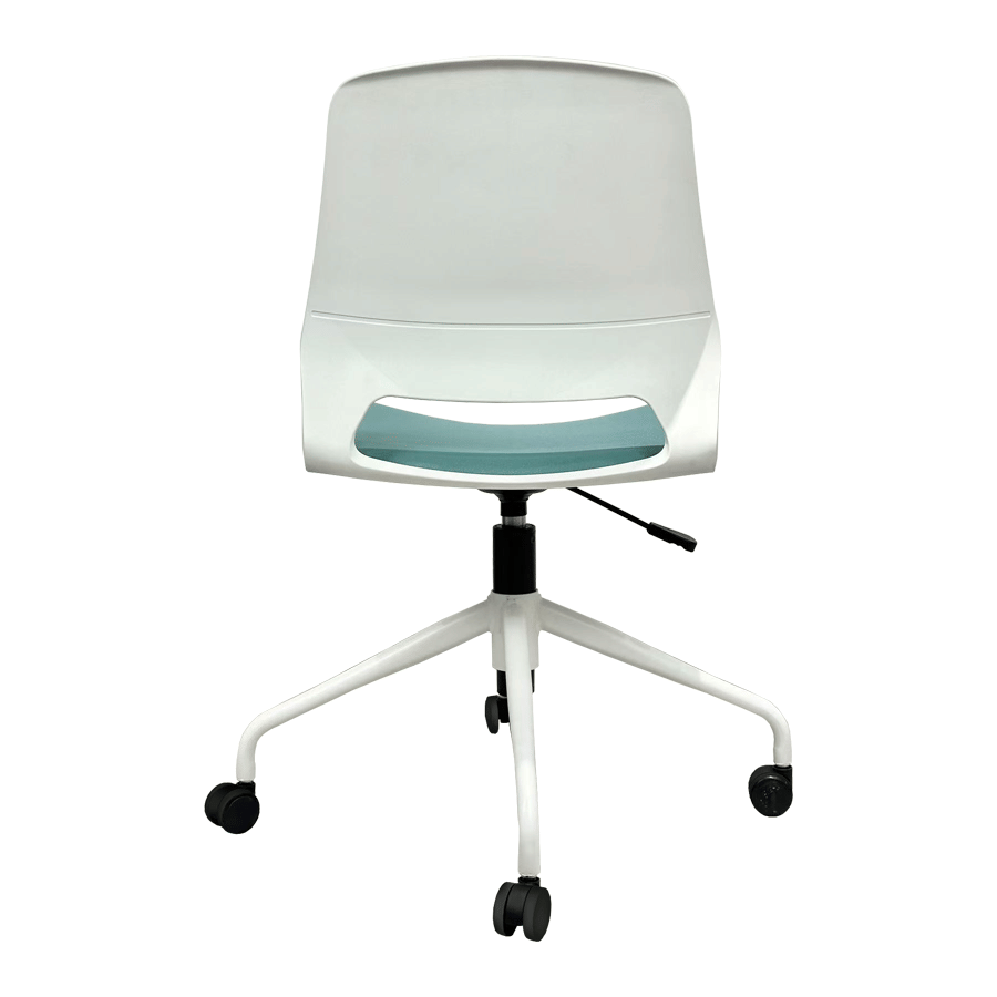 เก้าอี้สำนักงาน MEDILA รุ่น CH0186W-LB-WH มีล้อ สีขาว-ฟ้า (ไม่ประกอบ)_1