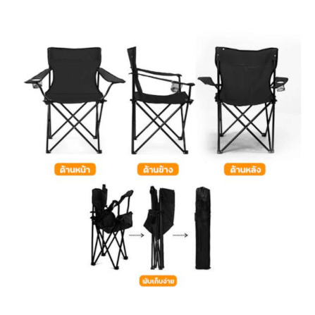 เก้าอี้แคมป์ปิ้ง Thai Sun Sport รุ่น CP-CHAIR-001-RD สีแดง_1