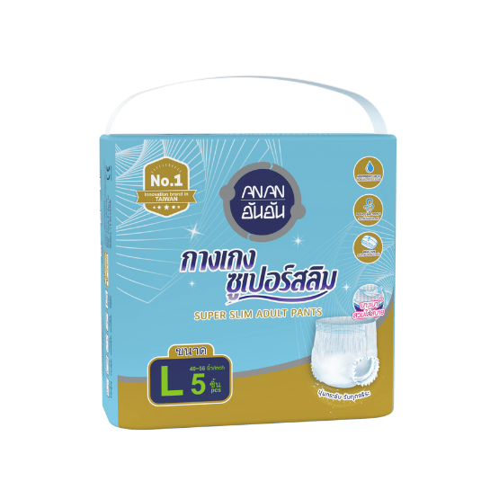 Anan อันอัน ผ้าอ้อมผู้ใหญ่แบบกางเกง ไซต์ L 5 ชิ้น x 1 แพ็ค_0