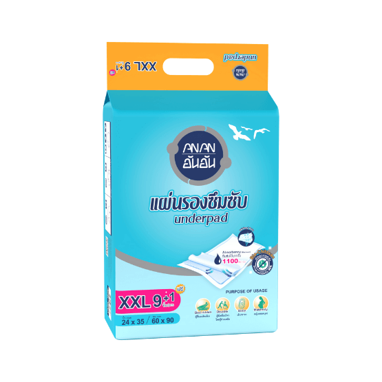แผ่นรองซึมซับ ANAN ไซซ์ XXL 10 ชิ้น X 1 แพ็ค_0