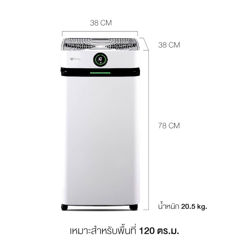 เครื่องฟอกอากาศ Airdog X8Pro Ultra สีขาว (100 - 120 ตร.ม) ไม่เปลี่ยนฟิลเตอร์ : _2