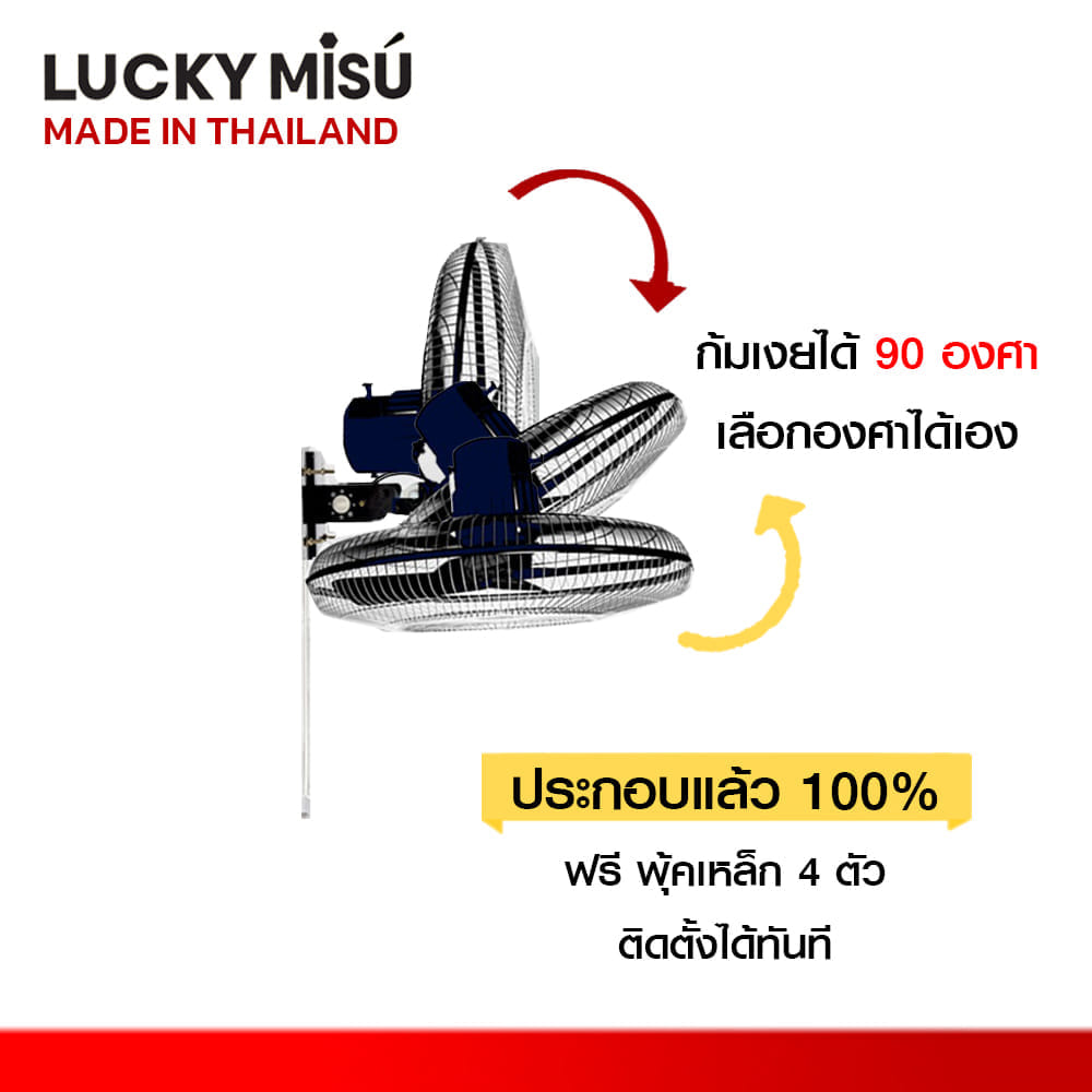 พัดลมอุตสาหกรรม 20 นิ้ว LUCKY MISU LM9201