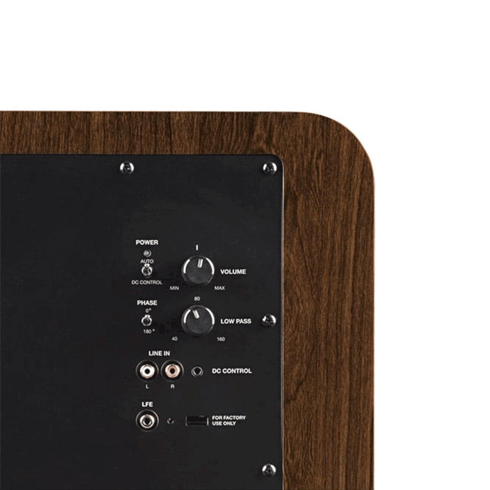 ตู้ลำโพงซับวูฟเฟอร์ POLK HTS 10 ขนาด 10 นิ้ว 200 วัตต์ สีไม้น้ำตาล