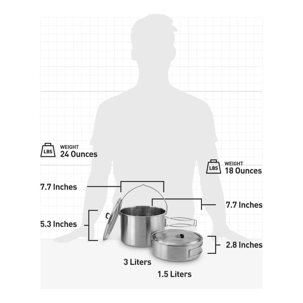 ชุดหม้อสแตนเลส Solo Stove 2 Pot Set_2