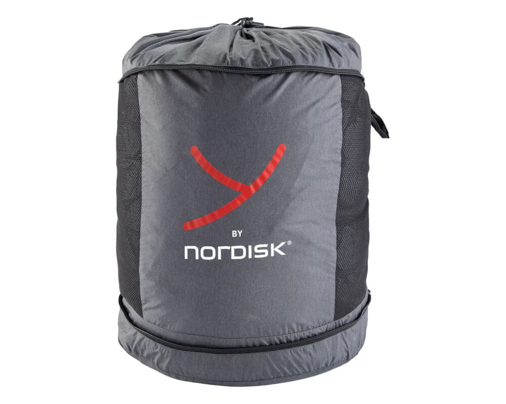 ผ้าห่มขนห่าน Nordisk Kiby Packable Down Travel สี Ash Black/Cranberry Red_5