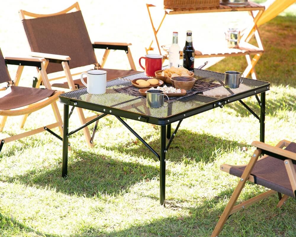 โต๊ะแคมป์ปิ้ง Blackdeer Iron Mesh Folding Table 90_8