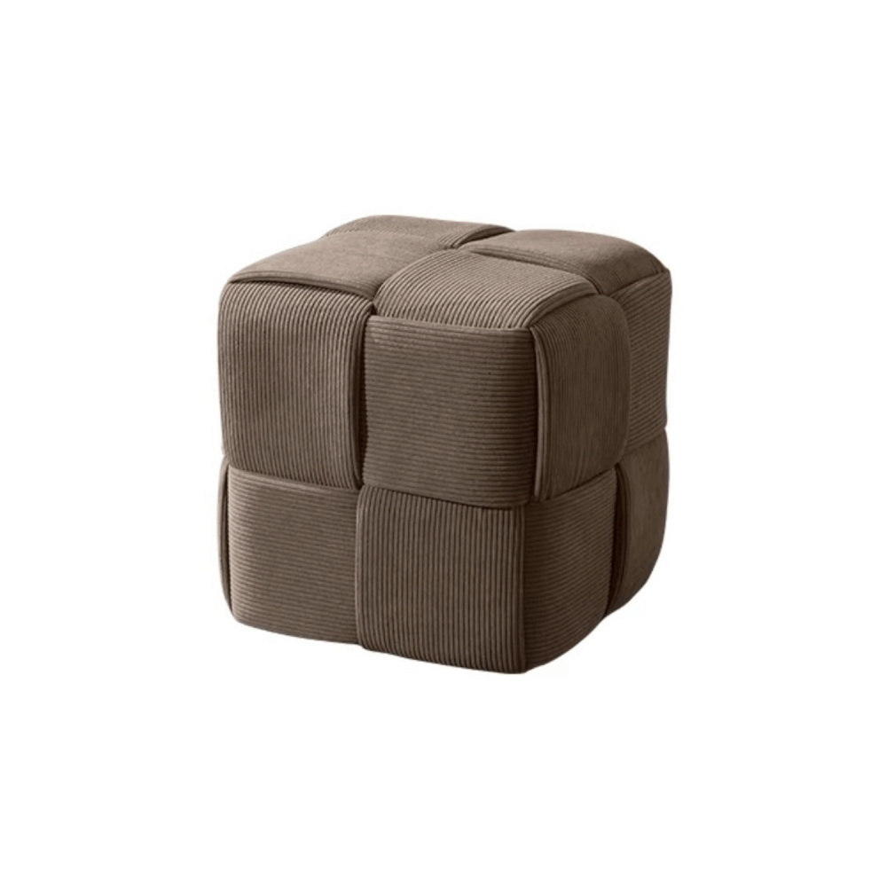 สตูลผ้าลูกฟูก MY DOLLS HOUSE COZY CUBE 38 ซม. สีน้ำตาล_0