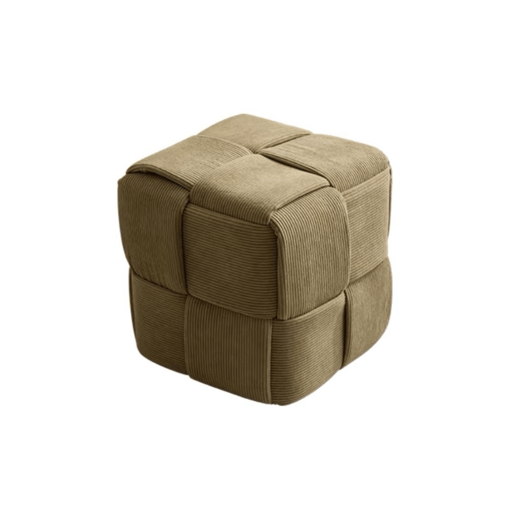สตูลผ้าลูกฟูก MY DOLLS HOUSE COZY CUBE 38 ซม. สีเขียวใบชา_0