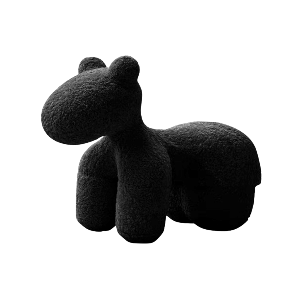 สตูล MY DOLLS HOUSE PONY FURRY 70 ซม. สีดำ