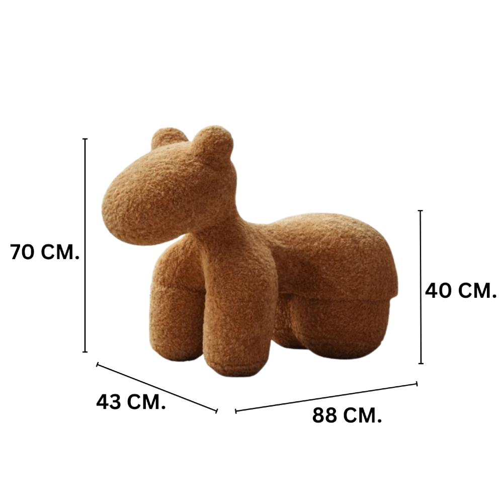 สตูล MY DOLLS HOUSE PONY FURRY 70 ซม. สีน้ำตาล_1
