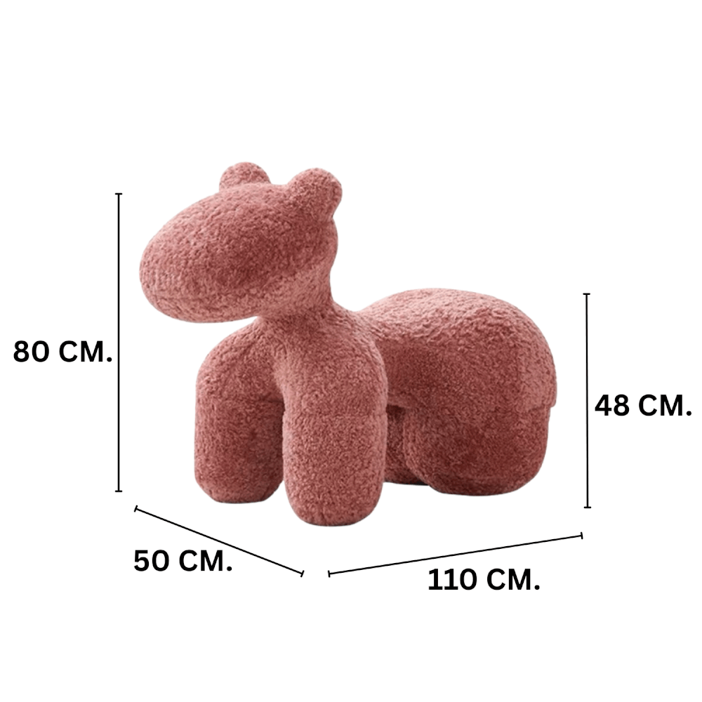 สตูล MY DOLLS HOUSE PONY FURRY 80 ซม. สีชมพู_1