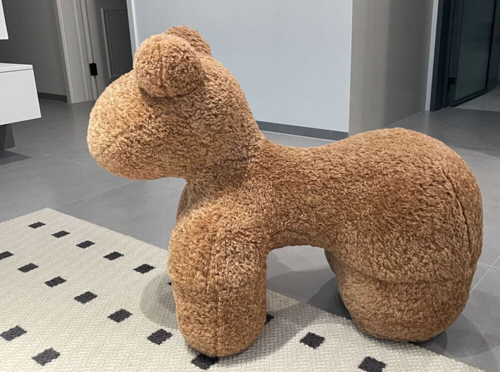 สตูล MY DOLLS HOUSE PONY FURRY 80 ซม. สีน้ำตาล_2