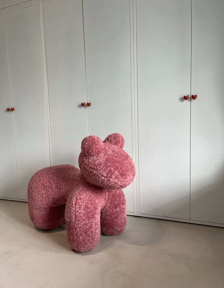สตูล MY DOLLS HOUSE PONY FURRY 80 ซม. สีชมพู_2