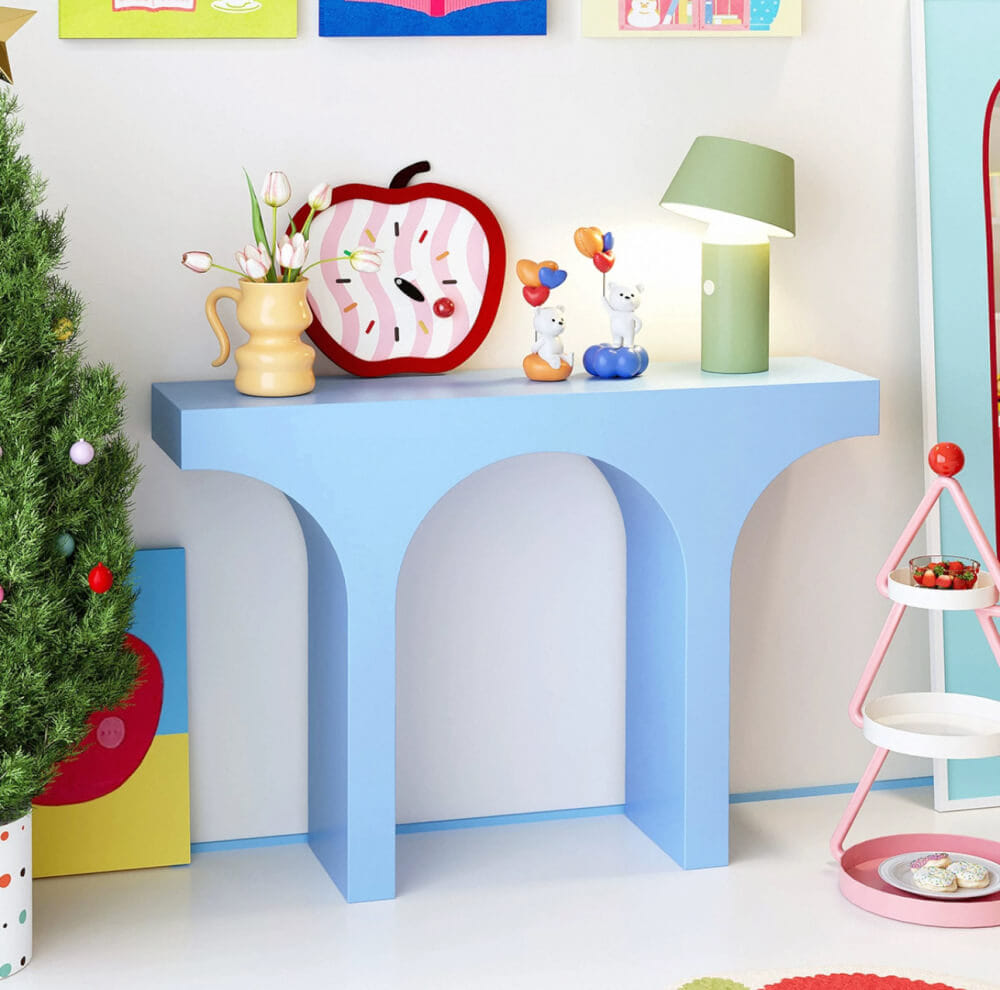 โต๊ะคอนโซล MY DOLLS HOUSE WELL สีฟ้า_2