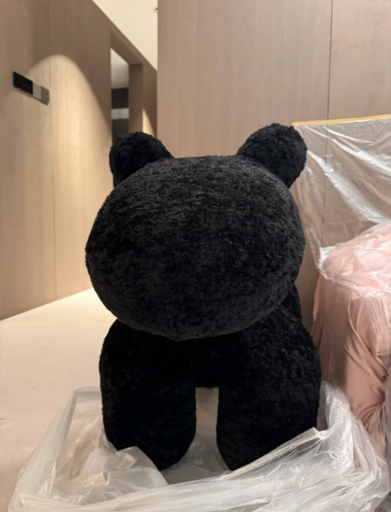 สตูล MY DOLLS HOUSE PONY FURRY 80 ซม. สีดำ_3