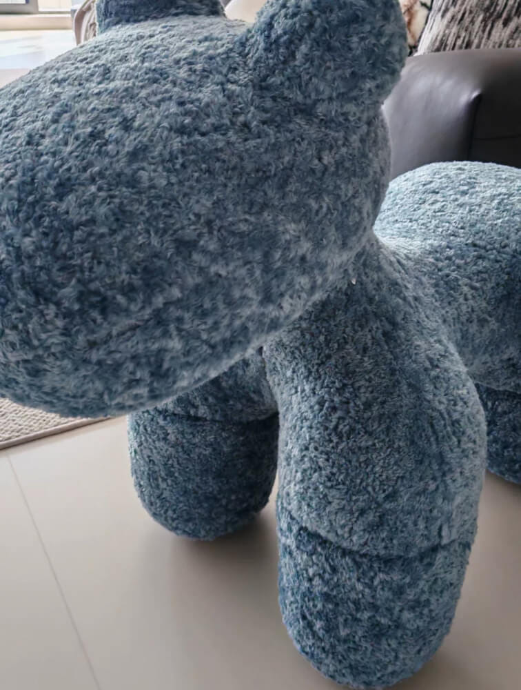 สตูล MY DOLLS HOUSE PONY FURRY 80 ซม. สีฟ้า_3
