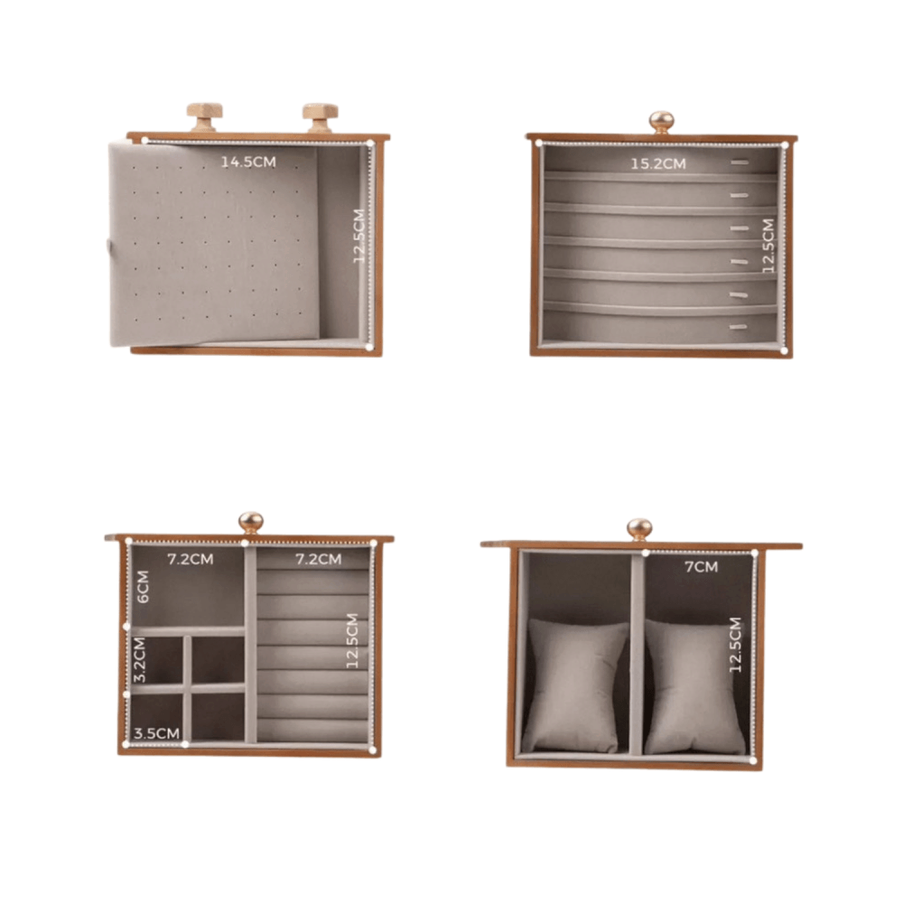 กล่องเก็บเครื่องประดับ MY DOLLS HOUSE NOMI 30 ซม. สีน้ำตาล_3
