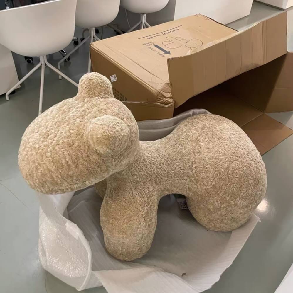 สตูล MY DOLLS HOUSE PONY FURRY 80 ซม. สีเบจ_4