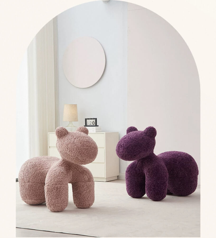 สตูล MY DOLLS HOUSE PONY FURRY 80 ซม. สีม่วง_4
