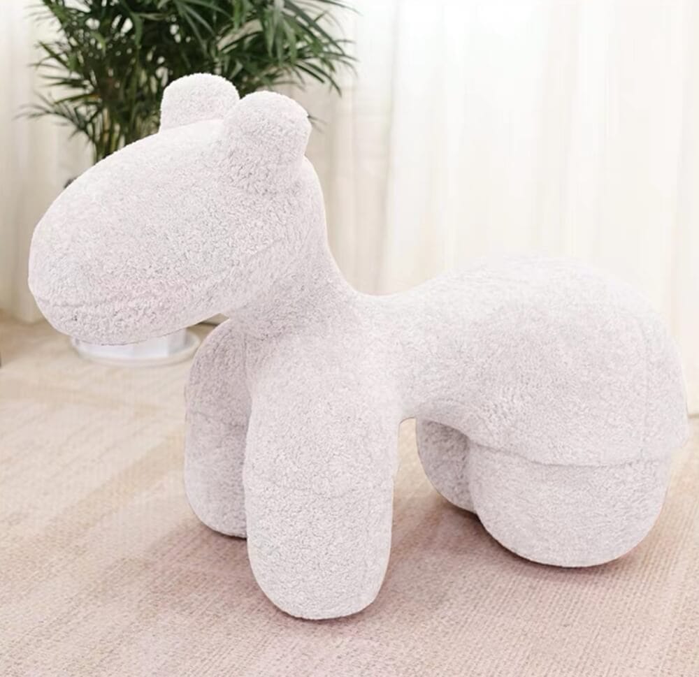 สตูล MY DOLLS HOUSE PONY FURRY 80 ซม. สีขาว_5