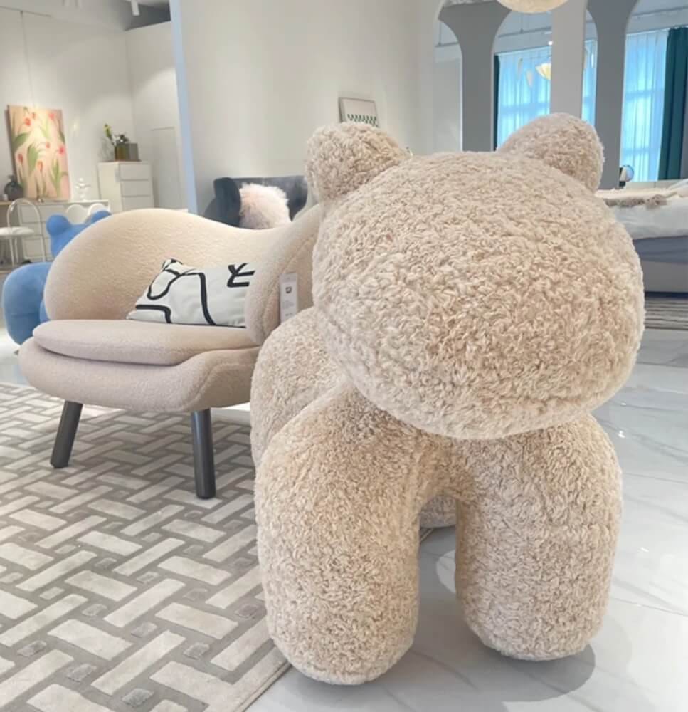 สตูล MY DOLLS HOUSE PONY FURRY 80 ซม. สีเบจ_5