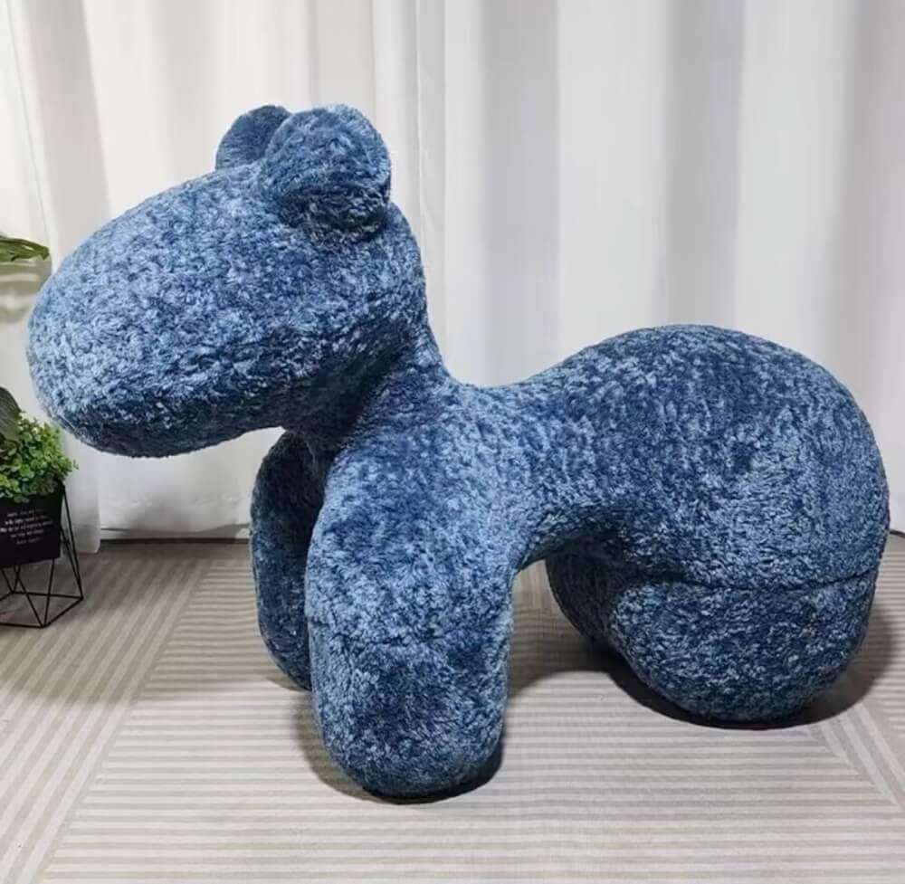 สตูล MY DOLLS HOUSE PONY FURRY 80 ซม. สีฟ้า_5