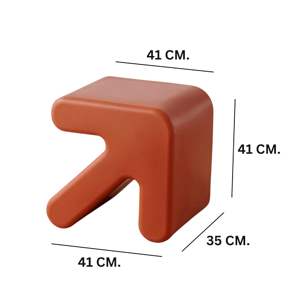 สตูลพลาสติก MY DOLLS HOUSE ARROW สีน้ำตาล_1