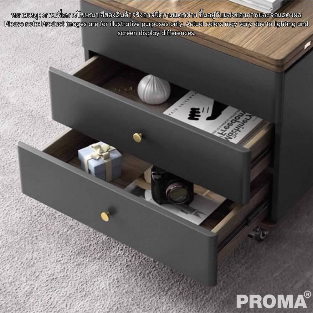 [PRE-ORDER] โต๊ะข้าง PROMA-ST-004WB สีขาว/น้ำตาล_6