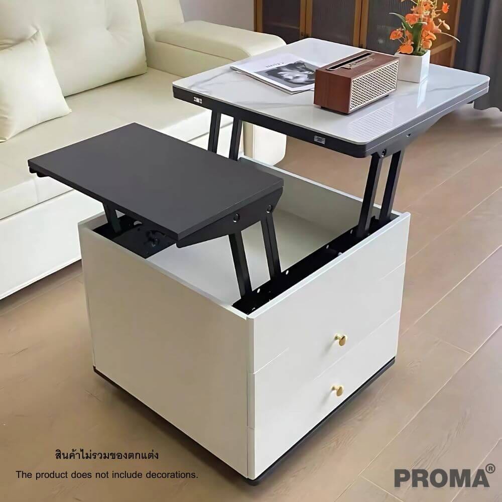 โต๊ะข้าง PROMA-ST-004WW ท๊อปโต๊ะหินสังเคราะห์ สีขาว_10