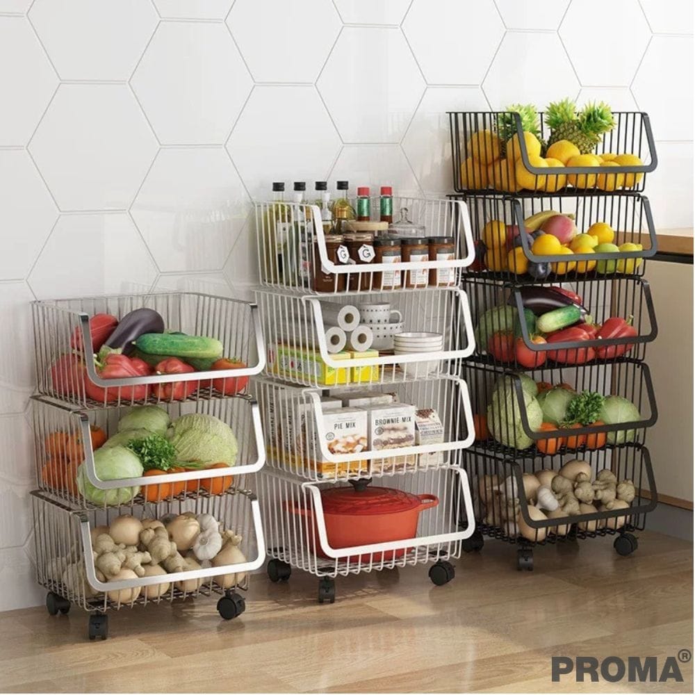 [PRE-ORDER] ชั้นวางของ 5 ชั้น วัสดุสแตนเลส304 มีล้อ PROMA-RACK001-05-S304_4