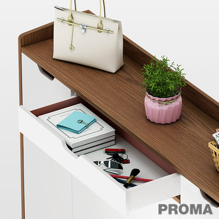ตู้วางรองเท้า PROMA SC-17 120 ซม. สีน้ำตาลเข้ม_6