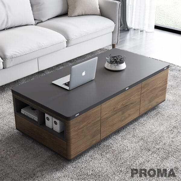 โต๊ะกลางมัลติฟังก์ชัน PROMA-CTB-01B  น้ำตาล/ดำ_1