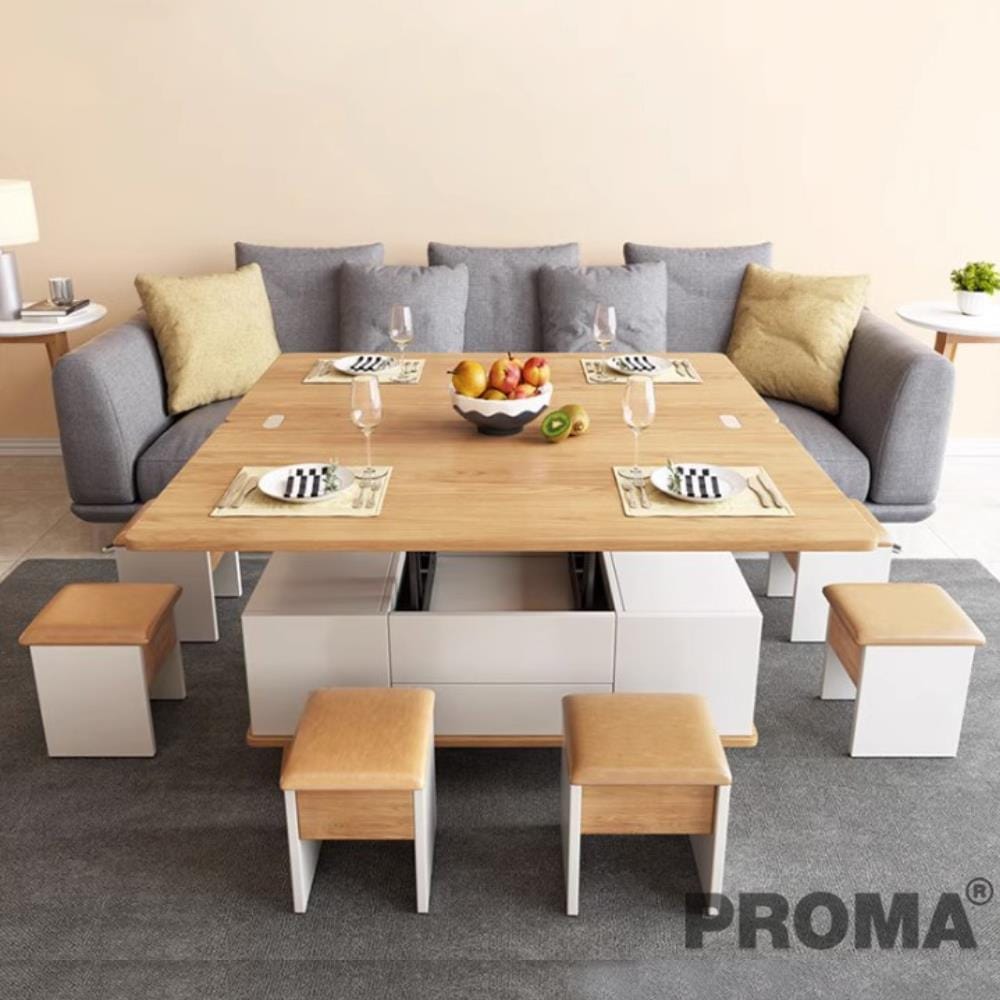 โต๊ะกลางมัลติฟังก์ชัน PROMA-CTB-01W สีขาว_1