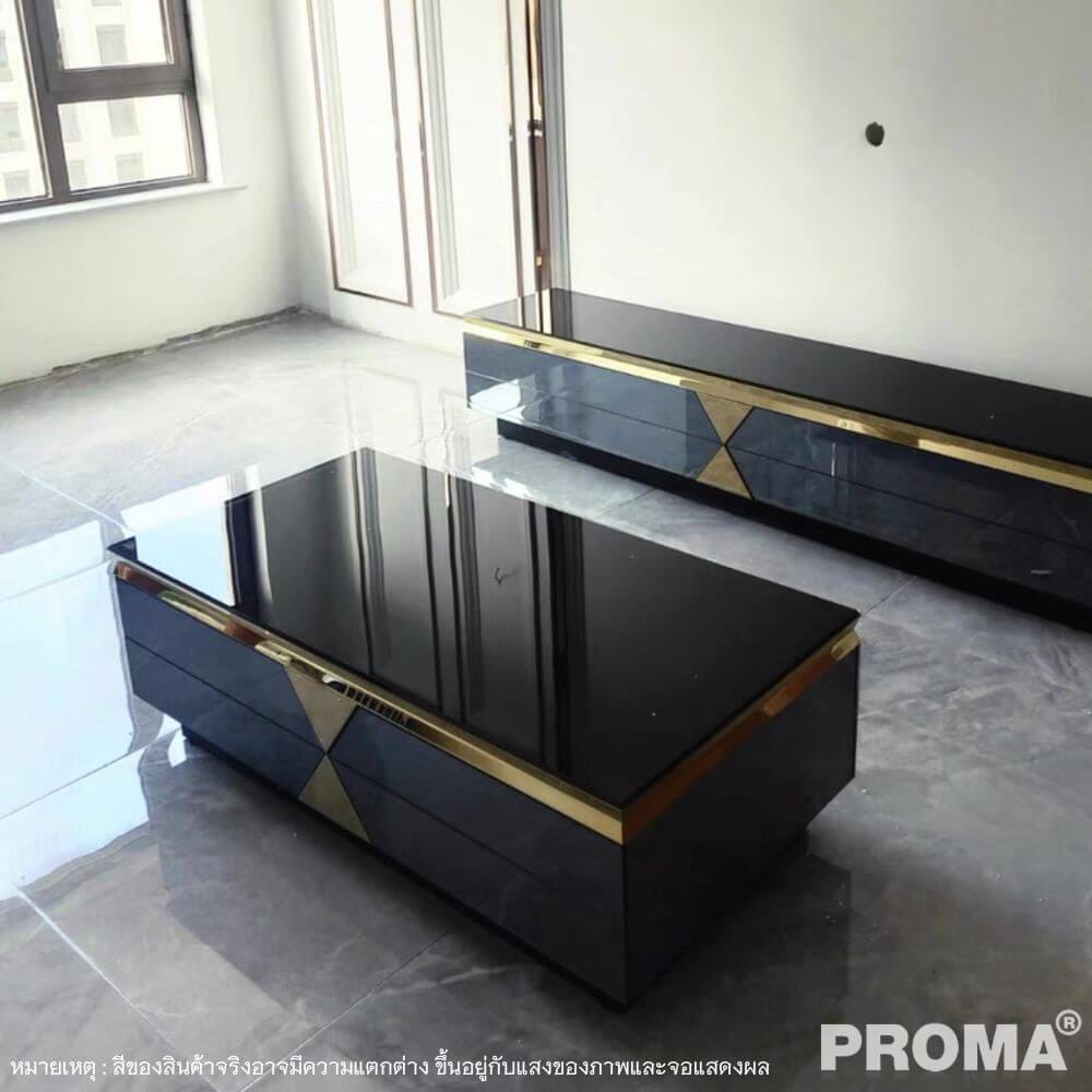 [Pre-order] โต๊ะกลาง PROMA TVS-05S120B  สีดำ_1