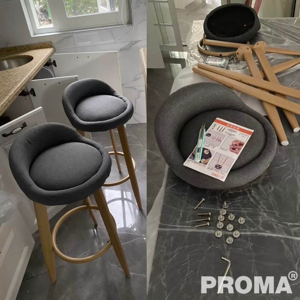 เก้าอี้บาร์ PROMA-C-31-02 30 ซม. สีน้ำตาล_3