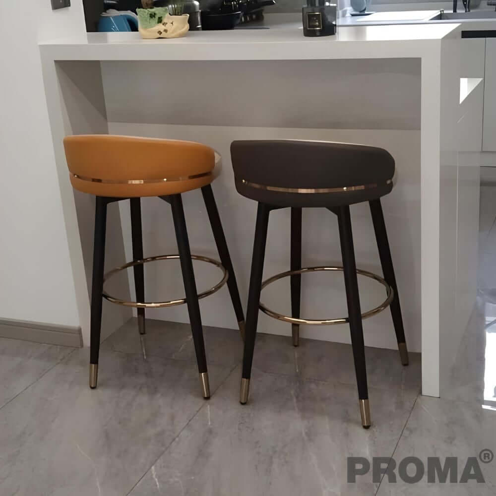[Pre-order] เก้าอี้บาร์ทรงสูง สไตล์โมเดิร์น Proma-C-52 72 ซม. สีดำ_9