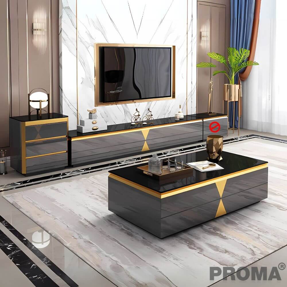 [Pre-order] โต๊ะกลาง PROMA TVS-05S150B สีดำ_9