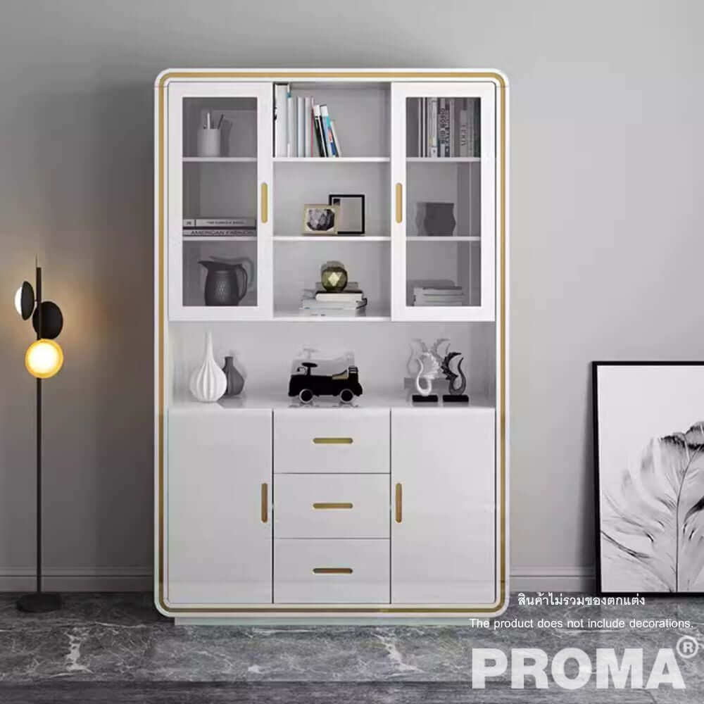 [Pre-order] ชั้นวางของ ตู้หนังสือ Proma-OD27WC สีขาว_8