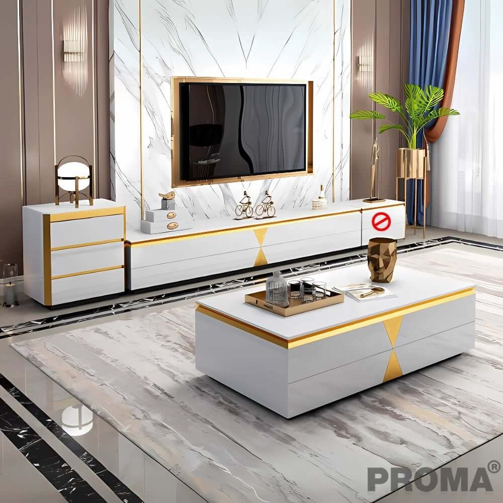 [Pre-order] ตู้วางทีวี PROMA-TVS-05W 200 ซม. สีขาว_6