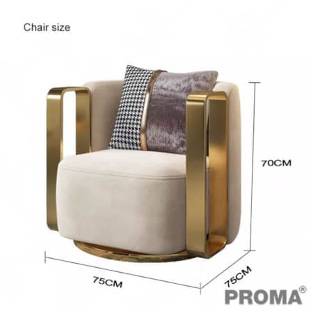[Pre-order] เก้าอี้เลานจ์ เก้าอี้โซฟาเดี่ยว PROMA-C-39_1