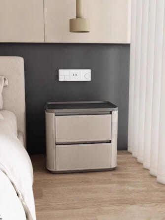 ตู้ข้างเตียง ARTISTRY HOUSE AHBS016 สีกากี/เทา_4