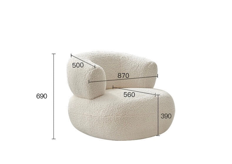 โซฟา 1 ที่นั่ง ARTISTRY HOUSE SOFA AHAC002 สีขาว