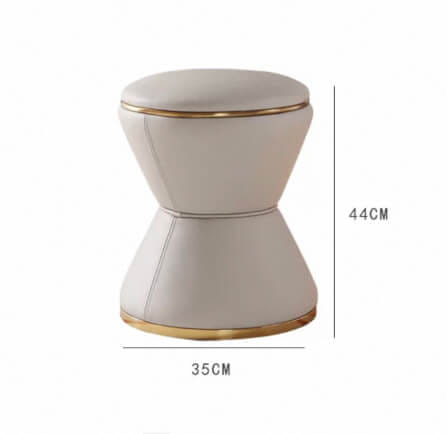 สตูล ARTISTRY HOUSE AHS012  สีครีมขอบสีทอง_5