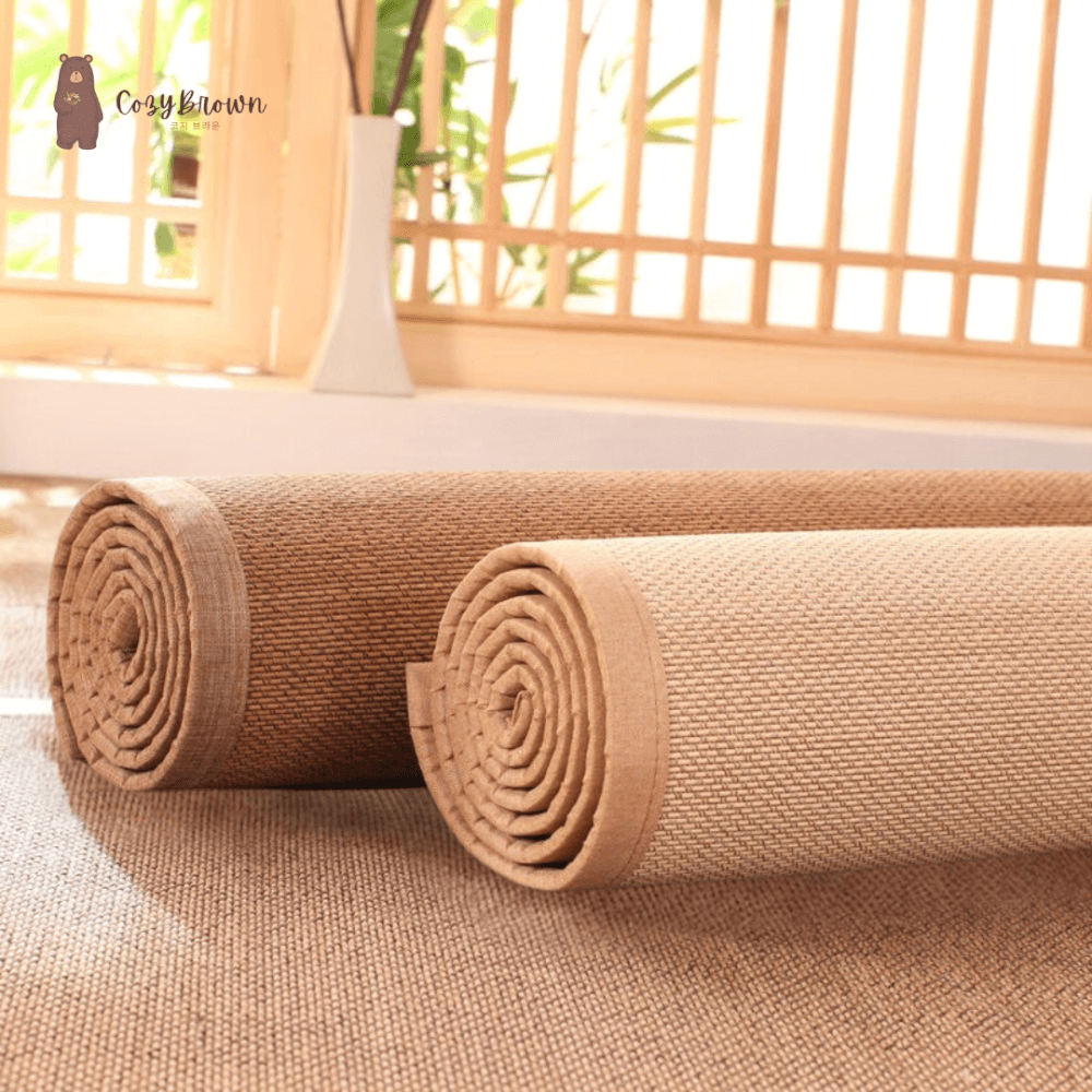 เสื่อทาทามิ COZYBROWN TP0337-07 สีน้ำตาลอ่อน 150x200 ซม.