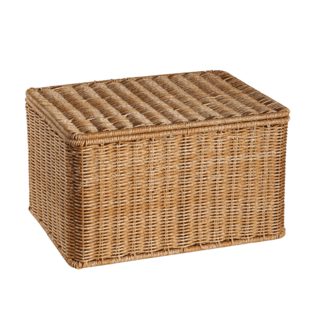 กล่อง หวายสังเคราะห์ COZYBROWN TP0024-03 น้ำตาลอ่อน 32x22x19 ซม._0
