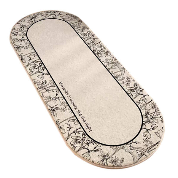 พรม MJHOMEDESIGNS BEDSIDE CARPET 77 ขนาด 80*160 ซม. ขาว