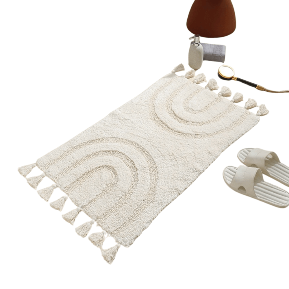 พรม MJHOMEDESIGNS DOORMAT CARPET 35 ขนาด 50*80 CM ขาว