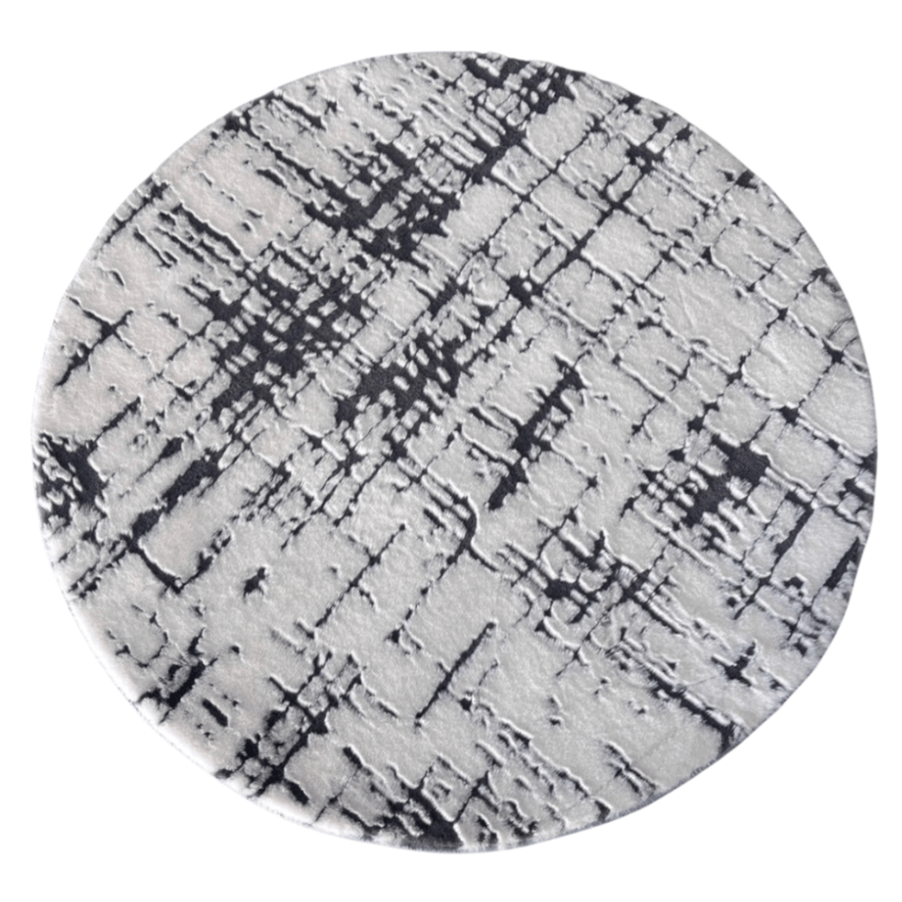 พรม MJHOMEDESIGNS PREMIUM ROUND CARPET ขนาด 160 ซม. เทา
