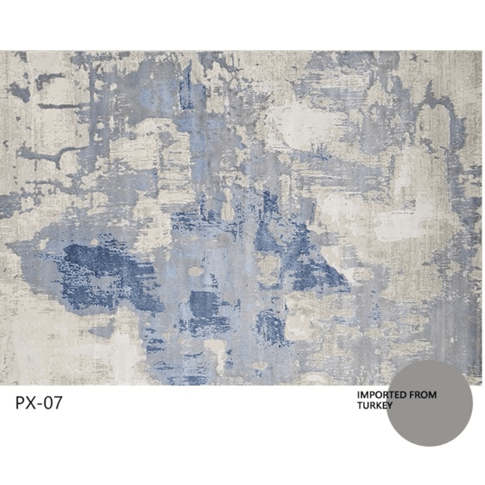 พรม MJHOMEDESIGNS PX-07 SERIES ขนาด 160 X 230 ซม. เทา-ฟ้า
