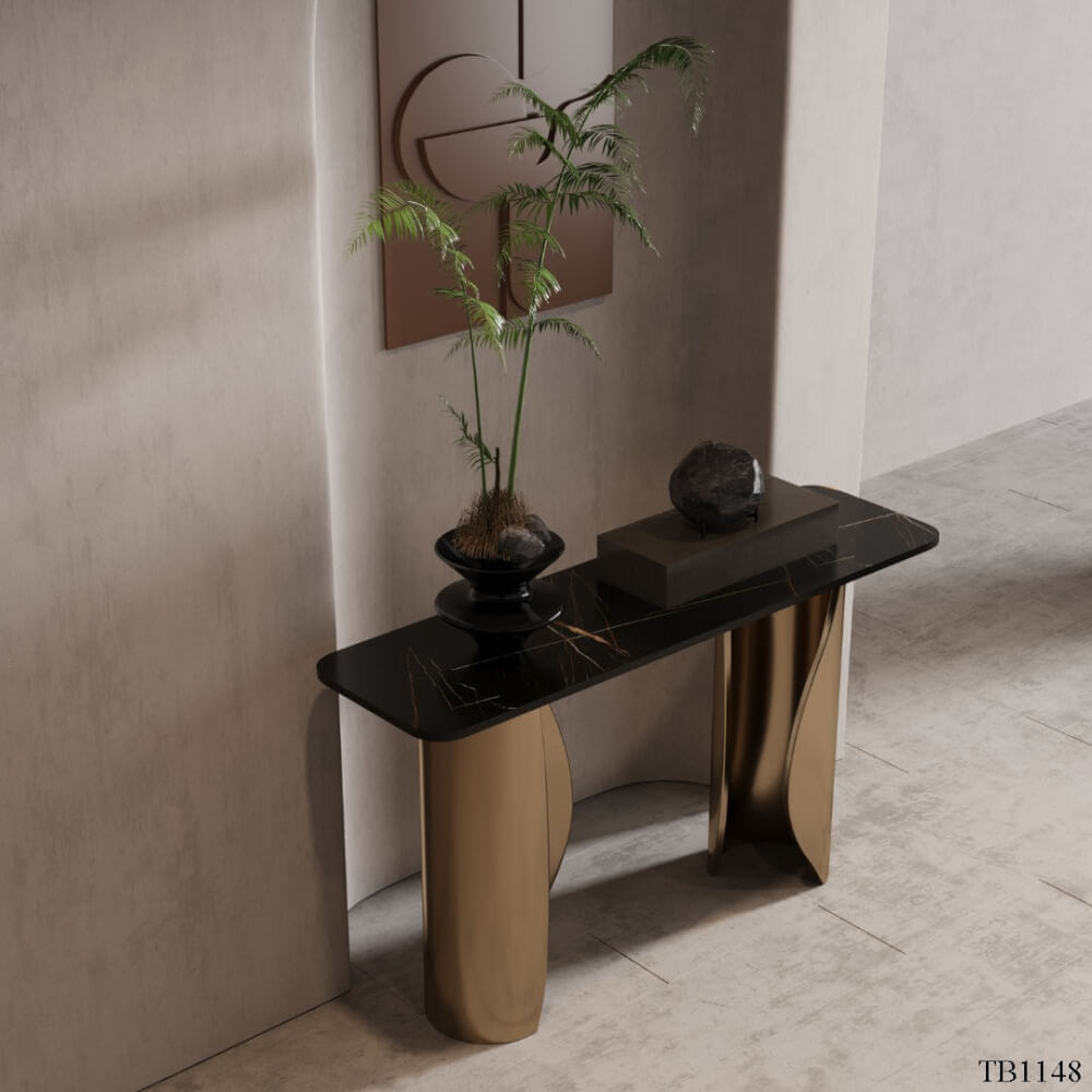 โต๊ะคอนโซล MJHOMEDESIGNS TB1148 สีโรสโกลด์ L220XW35XH85 CM